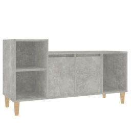 Berkfield Classic Tv Cabinet Concrete Grey 100X35X55 Cm Engineered Wood - thumbnail 1