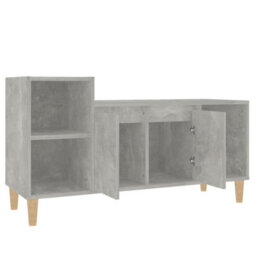 Berkfield Classic Tv Cabinet Concrete Grey 100X35X55 Cm Engineered Wood - thumbnail 5