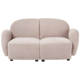 Beliani Sofa 2 Seater Jule Boucle Beige - thumbnail 4