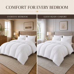 4.5 10.5 13.5 15 Tog All Season Quilt Soft Fluffy Warm Duvet White Quilted Bedding For Single Double King Super King - thumbnail 4