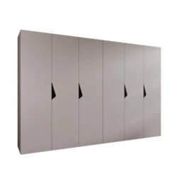 Arte Sandi I Hinged Door Wardrobe 300Cm - Cashmere Six-Door Wardrobe With Spacious Interior And Hanging Storage - thumbnail 2