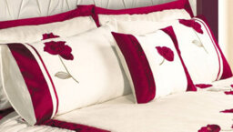 Intimates Velvet Rose Design Luxury Cushion, Soft Velvet Texture With Zip Closure, Modern Decor Accent - Plum