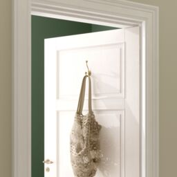 GoodHome Cap End Antique Brass Effect Zinc Alloy Wall-Mounted Hat & Coat Hook (H)126mm (D)35mm - thumbnail 3