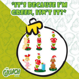 Grinch Christmas Tree Hanging 3D Decoration 8Cm X 3Cm X 6 Pack - thumbnail 5