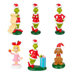 Grinch Christmas Tree Hanging 3D Decoration 8Cm X 3Cm X 6 Pack - thumbnail 1