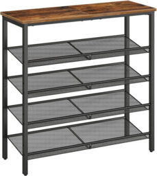 HOOBRO Shoe Rack, 5-Tier Shoe Organizer, Shoe Storage Rack For 16-20 Pairs, Adjustable Mesh Shelves, Shoe Storage Unit For Entryway, - thumbnail 7