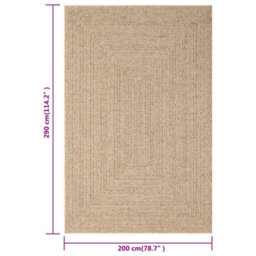 Walplus Rug Zizur 200X290 Cm Jute Look Indoor And Outdoor - thumbnail 8