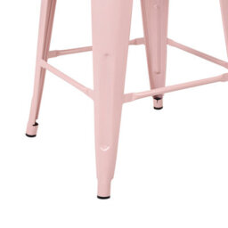Beliani Set Of 2 Bar Stools Cabrillo Metal Pink - thumbnail 8
