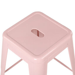 Beliani Set Of 2 Bar Stools Cabrillo Metal Pink - thumbnail 7