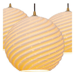 Lucide Bina Pendant Light Diameter 40Cm 3Xe27 - White - thumbnail 5
