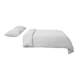 Living And Home Easy Care Small Double Bedding Printed Plant Duvet Cover With 2 Pillowcase Set Bed Linen Set Grey Set Of 3 - thumbnail 3