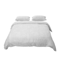 Living And Home Easy Care Small Double Bedding Printed Plant Duvet Cover With 2 Pillowcase Set Bed Linen Set Grey Set Of 3 - thumbnail 2