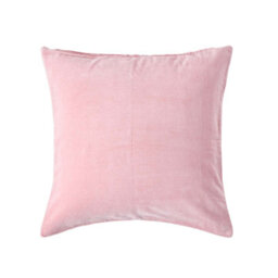 Homescapes Pink Velvet Cushion Cover, 60 X 60 Cm