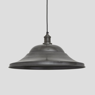 Industville Brooklyn Giant Hat Pendant, 21 Inch, Pewter, Pewter Holder - image 1