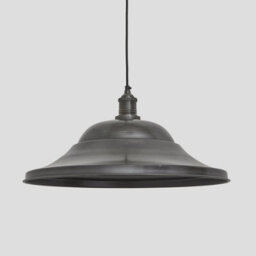Industville Brooklyn Giant Hat Pendant, 21 Inch, Pewter, Pewter Holder - thumbnail 1