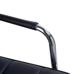 Mid Back Home Office Chair Swivel Computer Chair With Armrests, Black - thumbnail 5