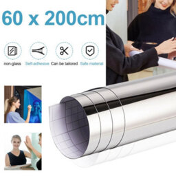 Mirror Wall Sticker 200X60Cm Self Adhesive Frameless Mirror Home Gym - thumbnail 4