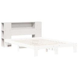Berkfield Headboard With Storage White 160 Cm Solid Wood Pine - thumbnail 7