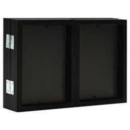 Berkfield Modern Trifold Photo Frame Collage Black 28X18 Cm+2X - thumbnail 4