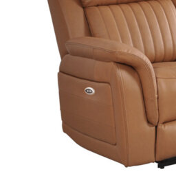 Furniture Instore Cidliano Genuine Leather Caramel Electric Power Recliner 2+2 Seater Sofa  Set - thumbnail 8