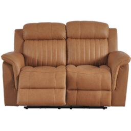 Furniture Instore Cidliano Genuine Leather Caramel Electric Power Recliner 2+2 Seater Sofa  Set - thumbnail 5