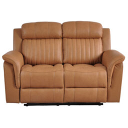 Furniture Instore Cidliano Genuine Leather Caramel Electric Power Recliner 2+2 Seater Sofa  Set - thumbnail 3