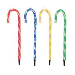 Festive Productions Candy Cane Stake Lights, 62 Cm - Multi-Colour, Set Of 4 - thumbnail 2