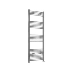 Simple Bathroom 1600X500mm Chrome Designer Curved Ladder Style Radiator - thumbnail 3