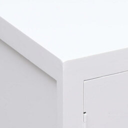 Berkfield Bedside Cabinet White 38X28X52 Cm Paulownia Wood - thumbnail 5