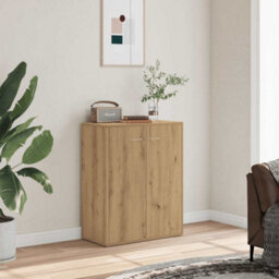 Berkfield Sideboard Artisan Oak 60X30X75 Cm Engineered Wood - thumbnail 3