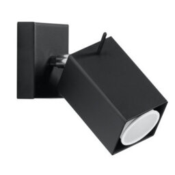 Luminosa Lighting Luminosa Merida 1 Light Wall Spotlight Black, Gu10 - thumbnail 3