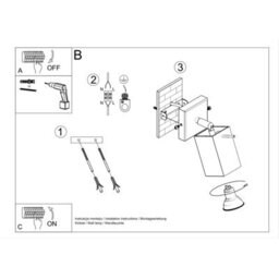 Luminosa Lighting Luminosa Merida 1 Light Wall Spotlight Black, Gu10 - thumbnail 5