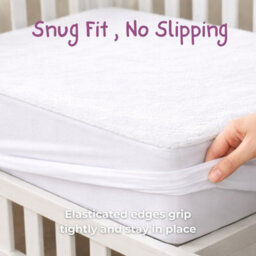 MHG Living Premium Waterproof Cot Mattress Protector - Brushed Cotton, Soft & Breathable, Fits 140 X 70Cm - thumbnail 6