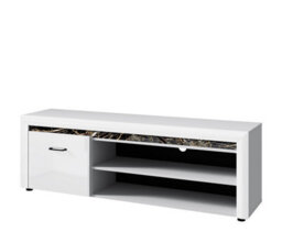 Heze Furniture Whitney 1 Door Tv Unit With 2 Shelves And Decorative Panel - thumbnail 3