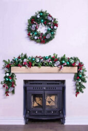 Christmas Tree World 180Cm Decorated Mixed Pine Garland With Tartan Bows - thumbnail 8