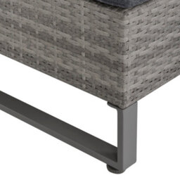 Outsunny 4 Pcs Rattan Wicker Sofa Set Conservatory Furniture W/ Side Storage Box - thumbnail 9
