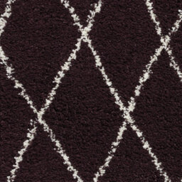 Purple Geometric Shaggy Rug, Stain-Resistant 45mm Pile Modern Rug For Bedroom, Living Room, & Dining Room-60Cm X 230Cm (Runner) - thumbnail 7