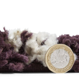 Purple Geometric Shaggy Rug, Stain-Resistant 45mm Pile Modern Rug For Bedroom, Living Room, & Dining Room-60Cm X 230Cm (Runner) - thumbnail 6