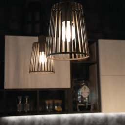 Luminosa Lighting Luminosa Dayton Wire Frame Pendant Ceiling Light Bronze 16X24.7Cm - thumbnail 3