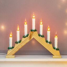 The Christmas Workshop 70800 Wooden Christmas Candle Bridge