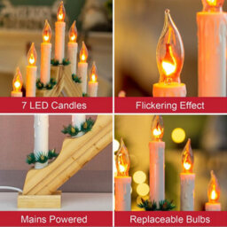 The Christmas Workshop 70800 Wooden Christmas Candle Bridge - thumbnail 3
