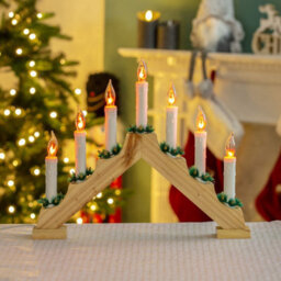 The Christmas Workshop 70800 Wooden Christmas Candle Bridge - thumbnail 8