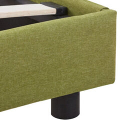 Berkfield Bed Frame Green Fabric 135X190 Cm 4Ft6 Double - thumbnail 6