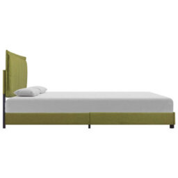 Berkfield Bed Frame Green Fabric 135X190 Cm 4Ft6 Double - thumbnail 3