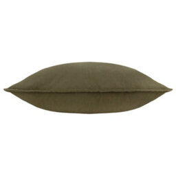 Yard Slub Cotton Feather Filled Cushion, Lichen Green, 50 X 50Cm - thumbnail 2