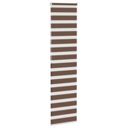 Berkfield Zebra Blind Brown 60X200 Cm Fabric Width 55.9 Cm Polyester - thumbnail 4