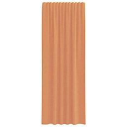 Walplus Voile Curtains With Rod Pockets 2 Pcs Terracotta - thumbnail 4