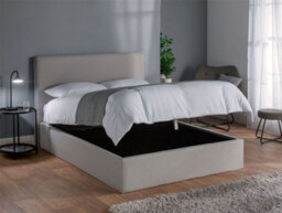 Snuggle Beds Henry Storage Ottoman Bed - Warm Grey - King Size - thumbnail 1