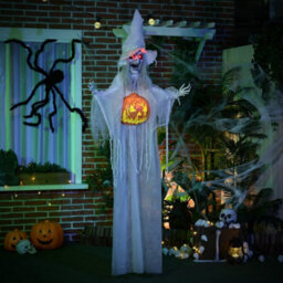 Homcom Hanging Witch Prop Life Size With Sound And Motion Activated