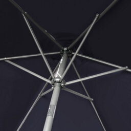 Sundaze 2.5M Black Round Garden Parasol Unbrella Outdoor Patio Crank Tilt With Base - thumbnail 4
